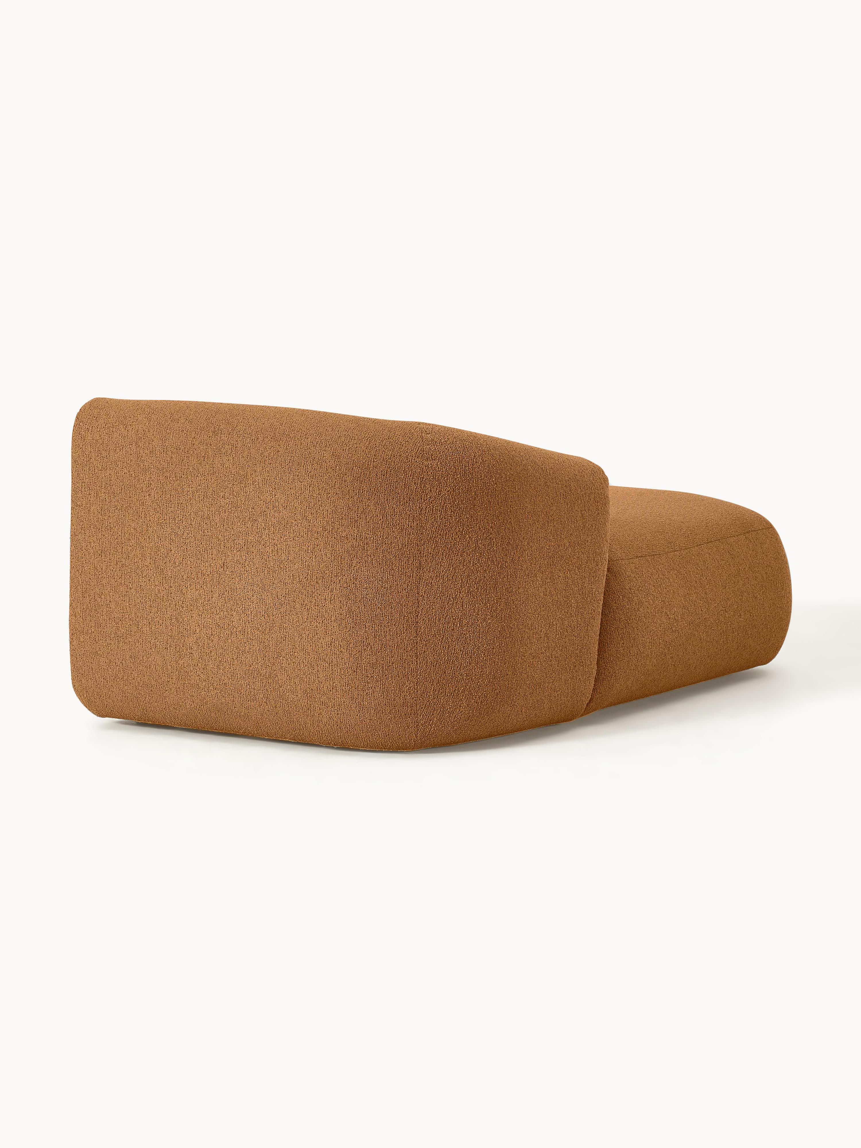 Chaise longue hoekmodule Sofia uit bouclé