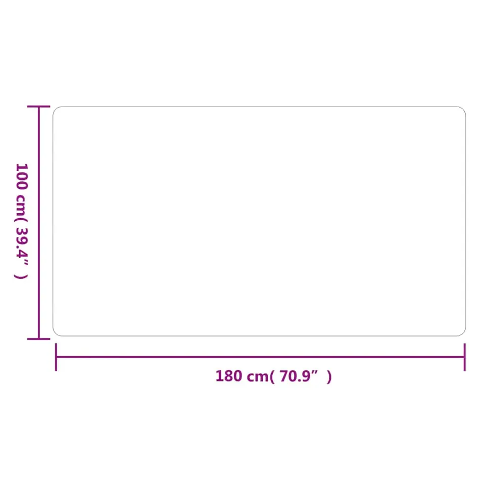 vidaXL - Tapijtloper - Antraciet - Stof - 100 x 180 cm