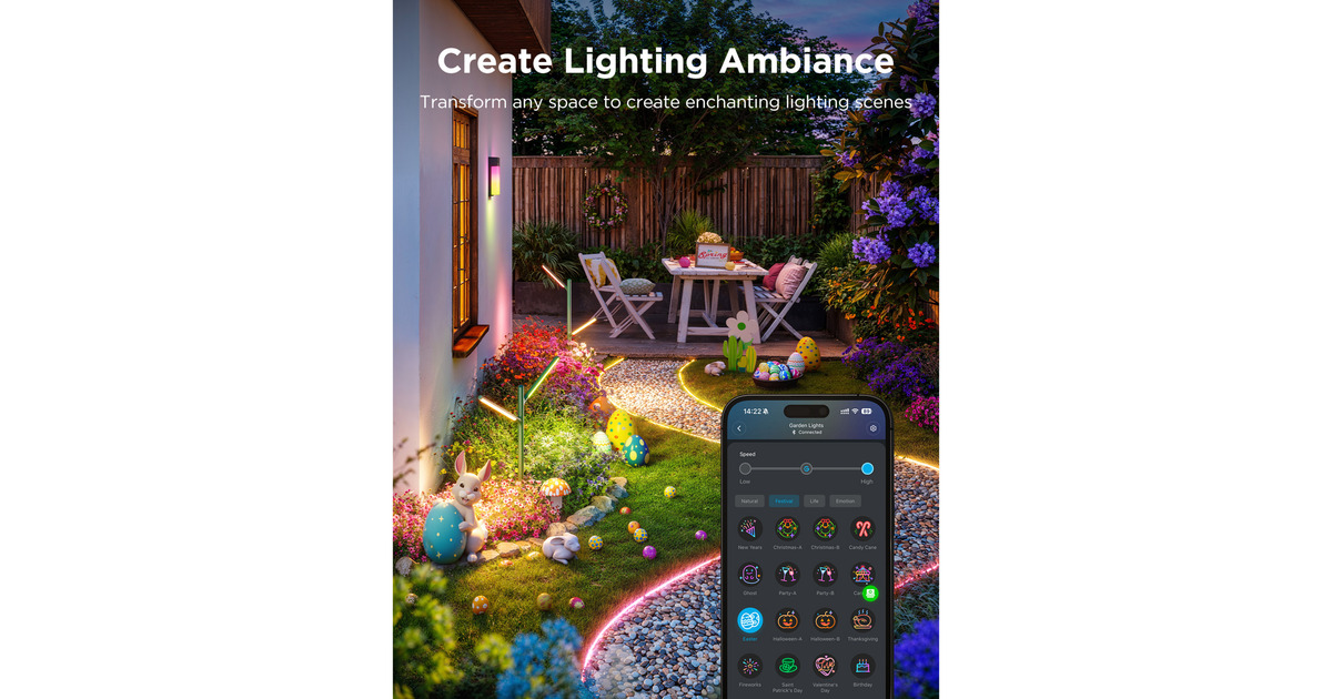 GoveeOutdoor Garden Lights - 2-pack sfeerverlichting  (2,4GHz-wifi + Bluetooth)
