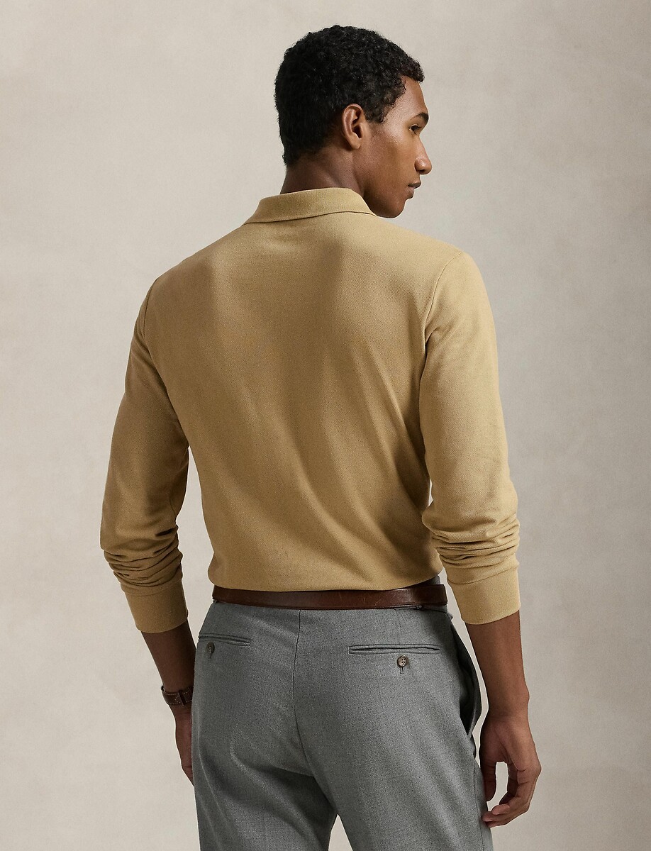 POLO RALPH LAUREN<br>Camisa pólo slim fit em piqué