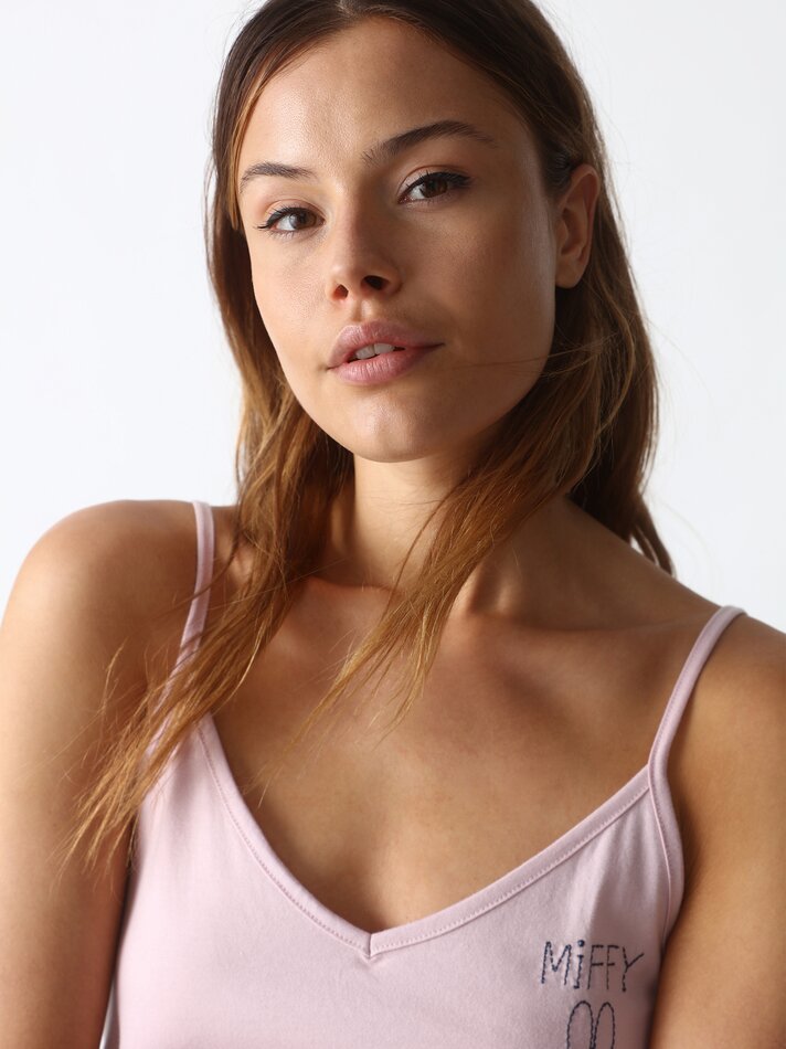 Conjunto de pijama estampado da Miffy - Rosa nude