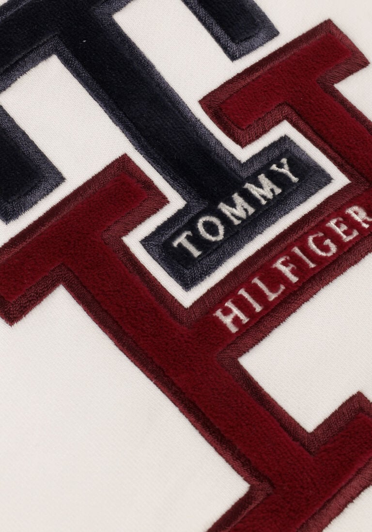 TOMMY HILFIGER beige tommy hilfiger sweater large monogram th hoodie