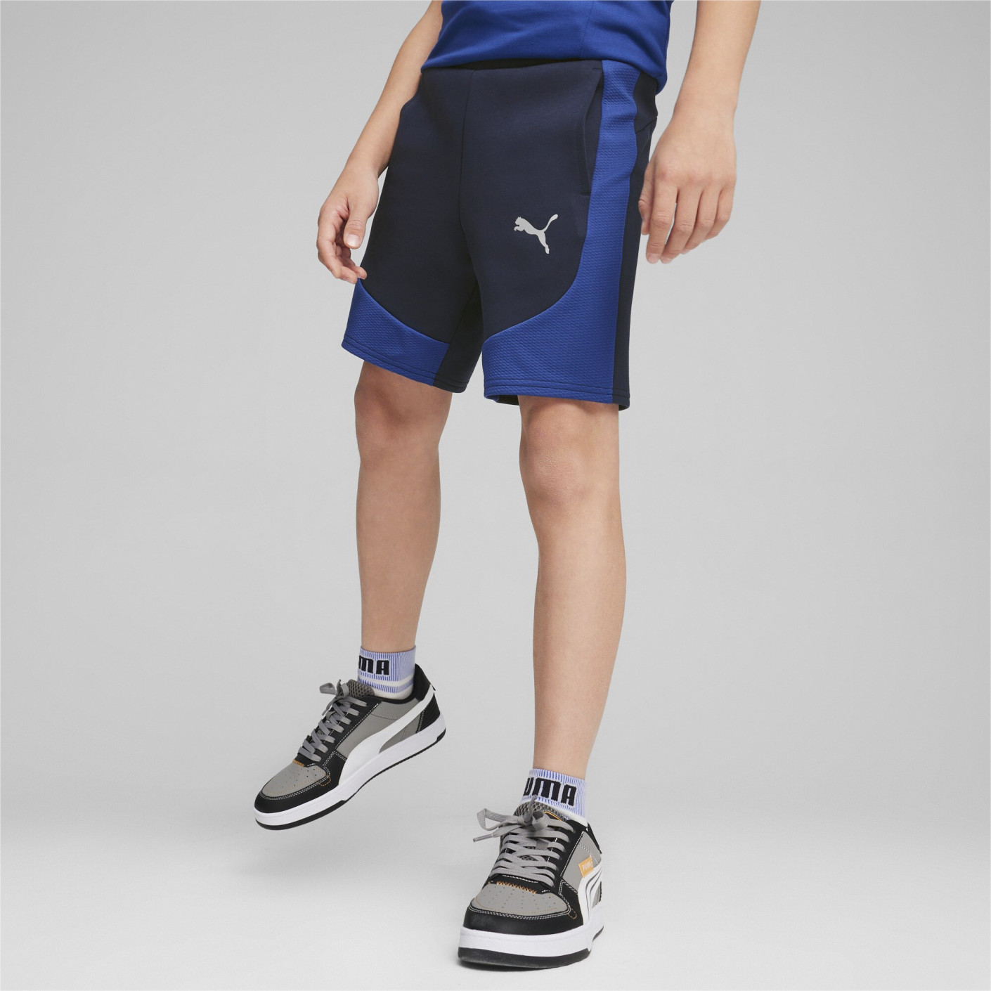 PUMA Evostripe Zomerset Kids Blauw Donkerblauw Wit