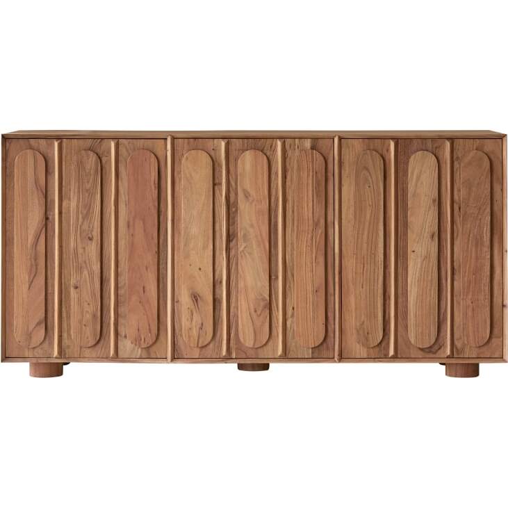 Buffet Olga en acacia massif H 88 x L 182 x P 45 cm
