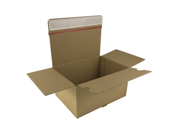 Webshopkasse 160x130x70mm med tape og tearstrip - (20 stk.)