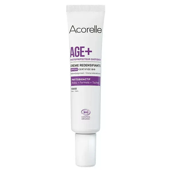 Creme facial redensificador orgânico Acorelle Age+ FPS 20 40ml