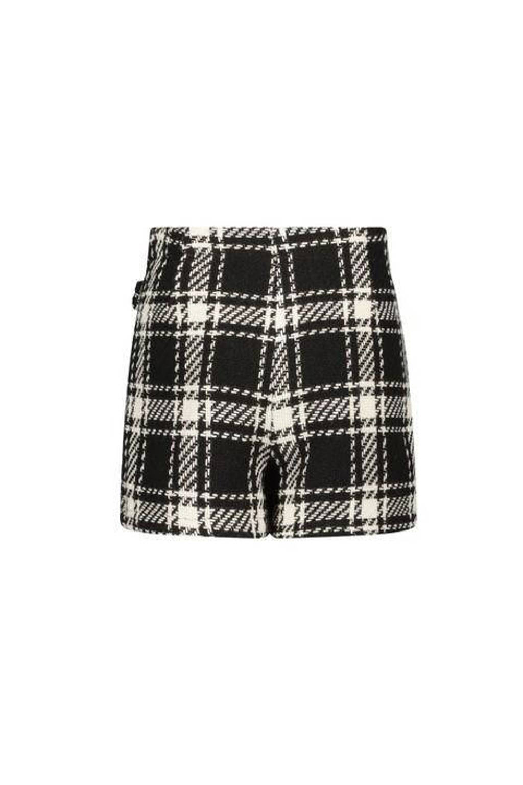 Like Flo geruite skort zwart/beige