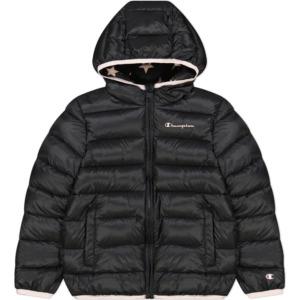 Champion Hooded Jacke Kinder black beauty