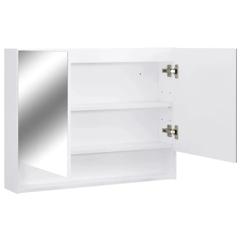 vidaXL - Spiegelkast - Wit - MDF