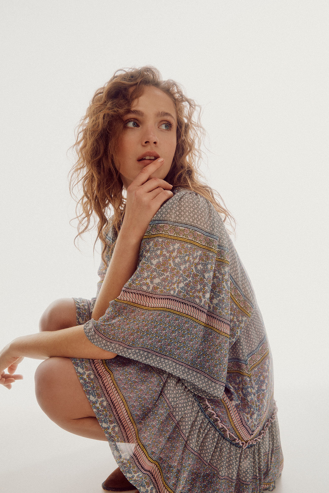 Vestido estampado - Multicolorido