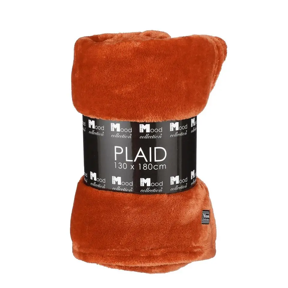 Mica Decorations Famke Fleece Plaid - 180 x 130 cm - Terra