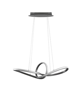 LED Pendellampe SANSA nickelfarbig