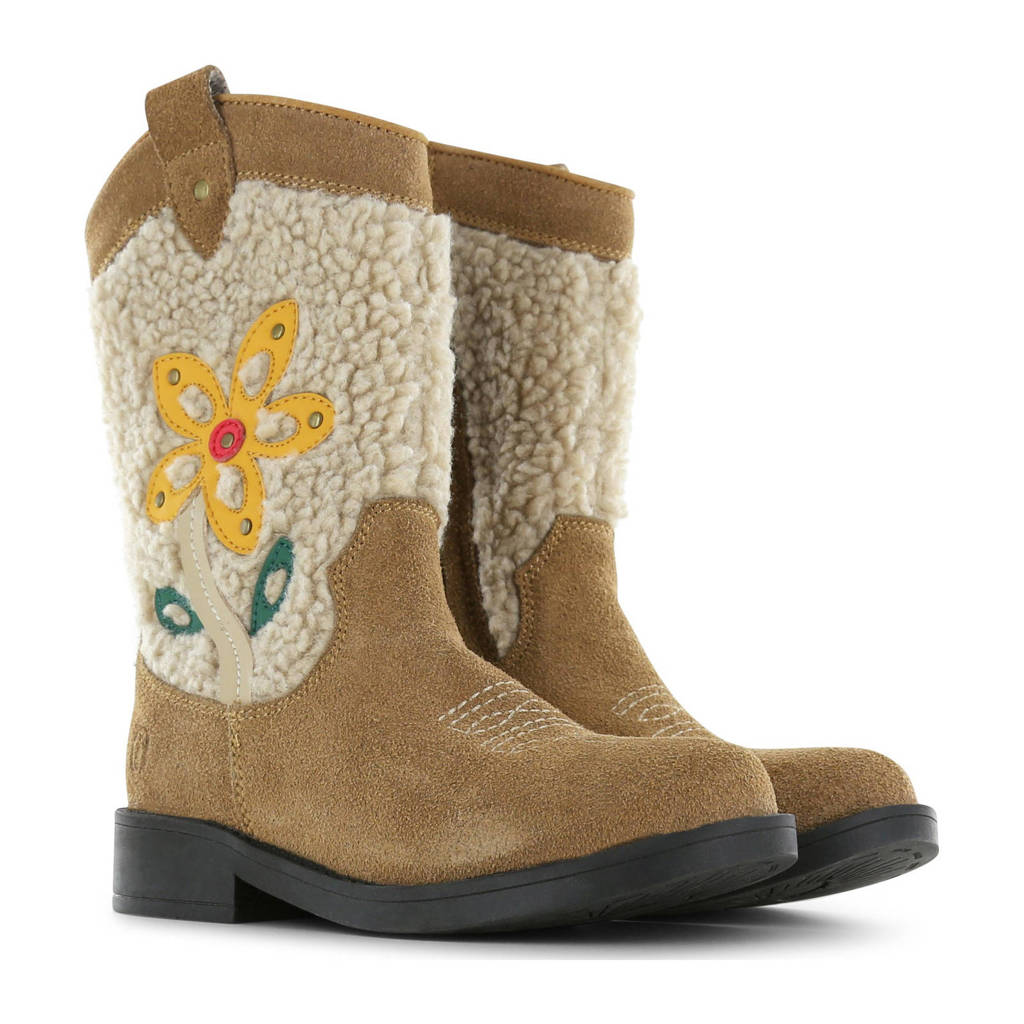 Shoesme suède cowboylaarzen beige