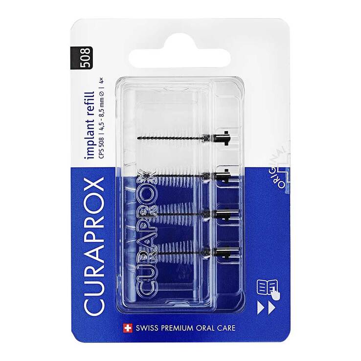 Curaprox Cps 508 Interdentalbürste implant 1,7 - 8,5 mm, 4 St