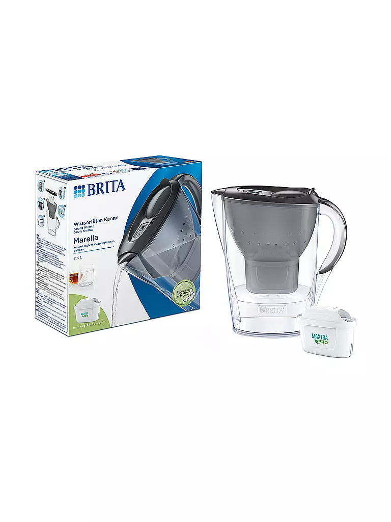 BRITA Wasserfilter MARELLA 1,4l Grau grau