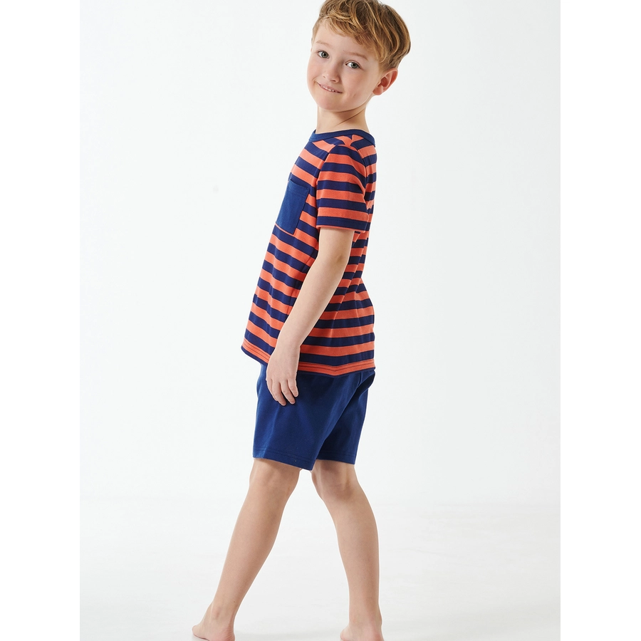 Schiesser Pyjama Boys World Organic Cotton rot
