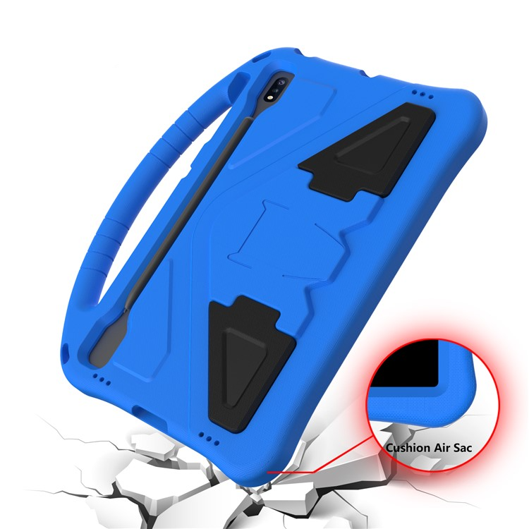 Samsung Galaxy Tab S10  Plus Stossfeste Kinder Schaumstoff Hülle mit Griff   Kickstand - Blau