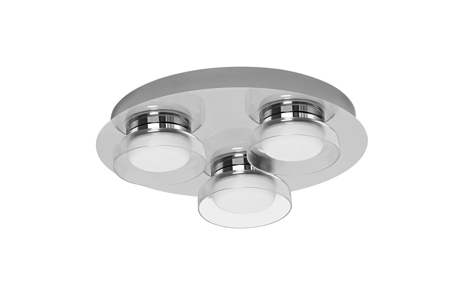 Badezimmerleuchte SMART+ Orbis Round, 15 W, Chrome, Ø 30 cm<br>Dekorative Badezimmerleuchte mit WLAN-Technologie