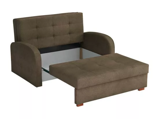 Canapé convertible Columbus 115, Boîte de literie, 85x133x98cm, Mobilier déjà assemblé