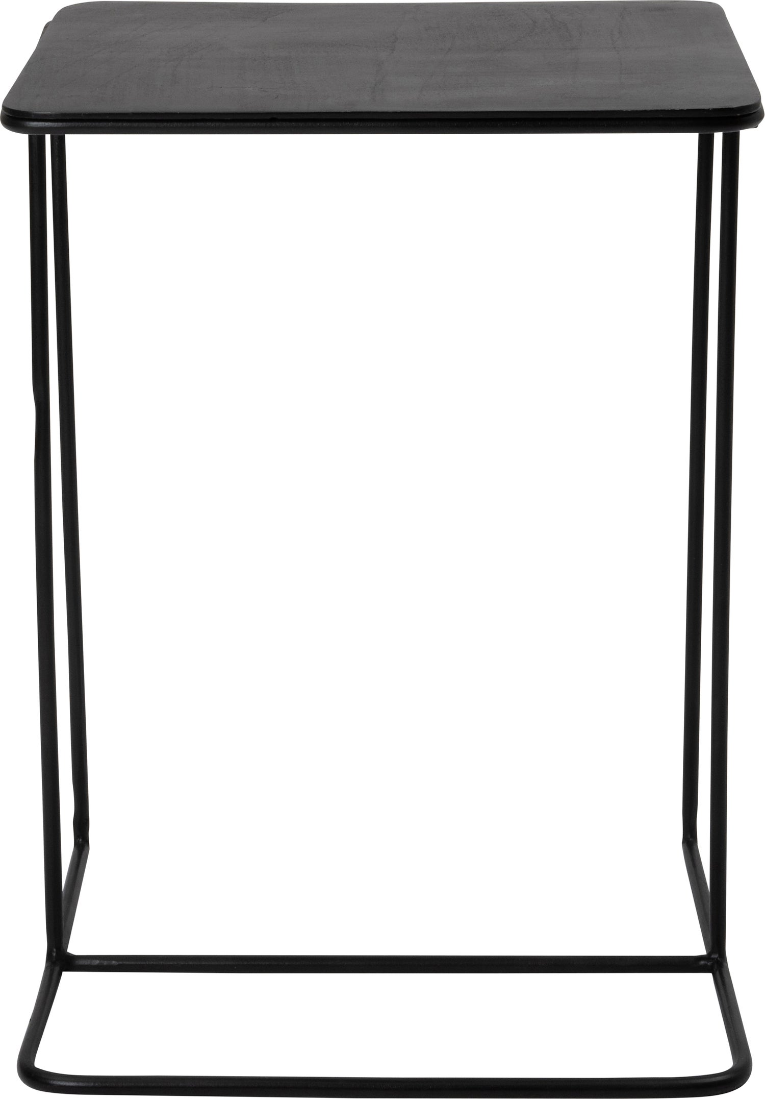 Intratuin bijzettafel Eme bruin / zwart 30 x 30 x 45 cm