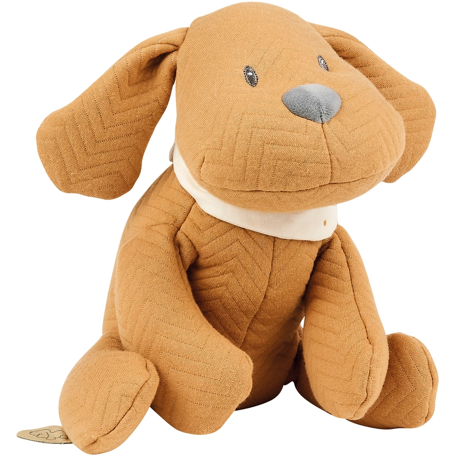 Nattou Charlie Kuscheltier Hund Jacquard Karamell