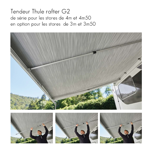 Store THULE 4200 Omnistor Anodisé de 2,60 à 4m50