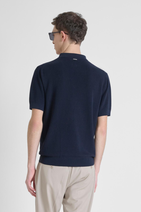 Antony Morato blauwe heren polo