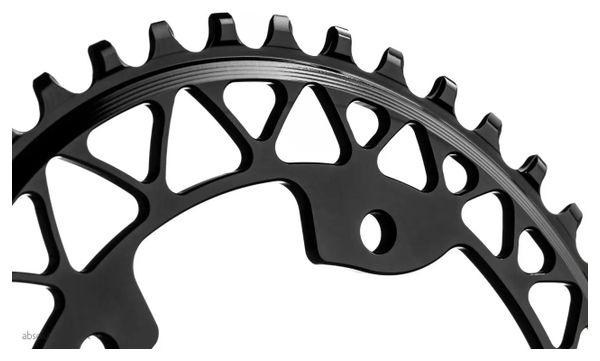 Plateau Ovale Narrow Wide AbsoluteBlack Gravel 110/4 BCD 12 V Noir