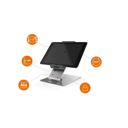 Durable Tablet Tischhalterung silber / schwarz