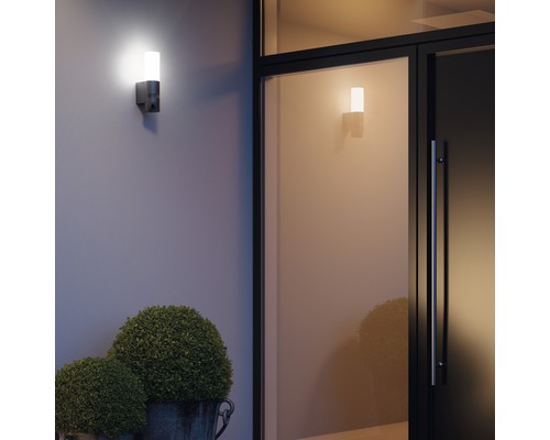 Steinel LED Sensor Buitenwandlamp 14,1W 925 lm 3000K Cameralamp incl. SD-kaart, App-bedienbaar, Dimbaar, Soft Start L 620 CAM S Antraciet