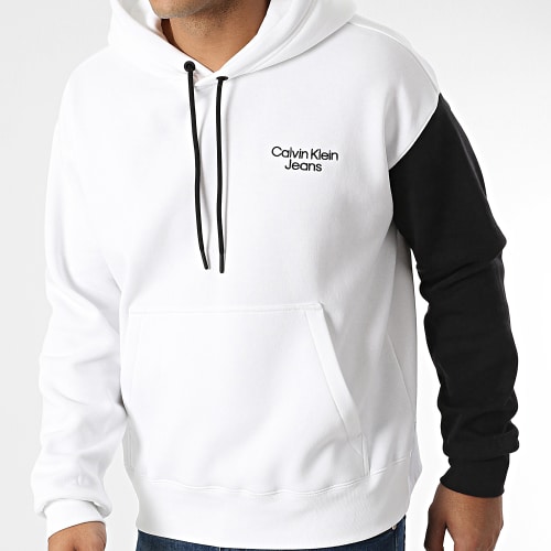 Sweat Capuche Stacked Colorblock 1892 Blanc