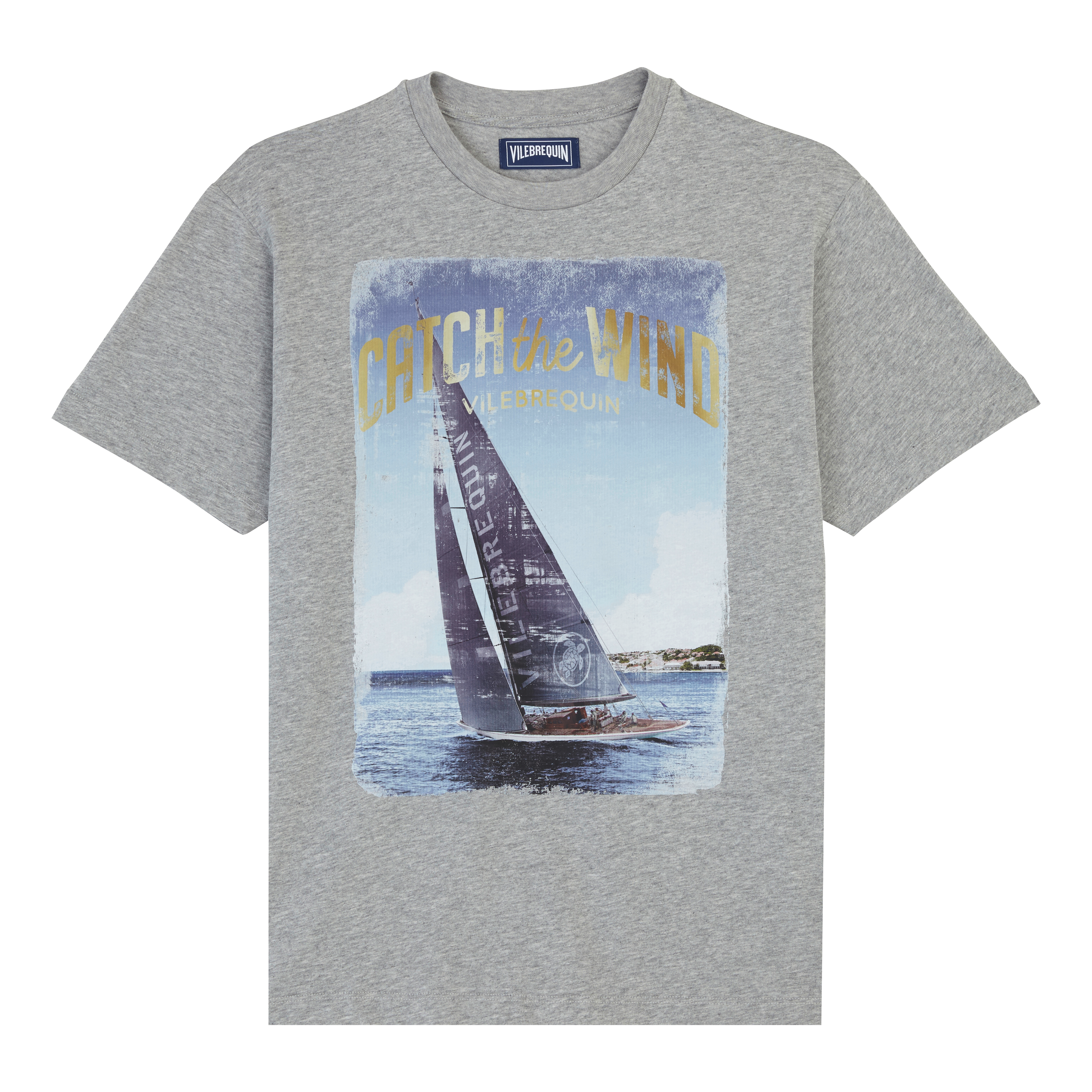 T-Shirt en Coton Homme Blue Sailing Boat