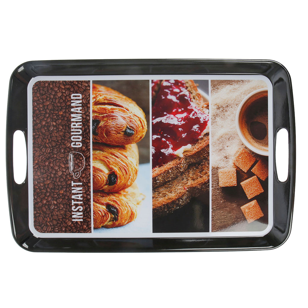 Plateau INSTANT GOURMAND mélaminé 46x31cm