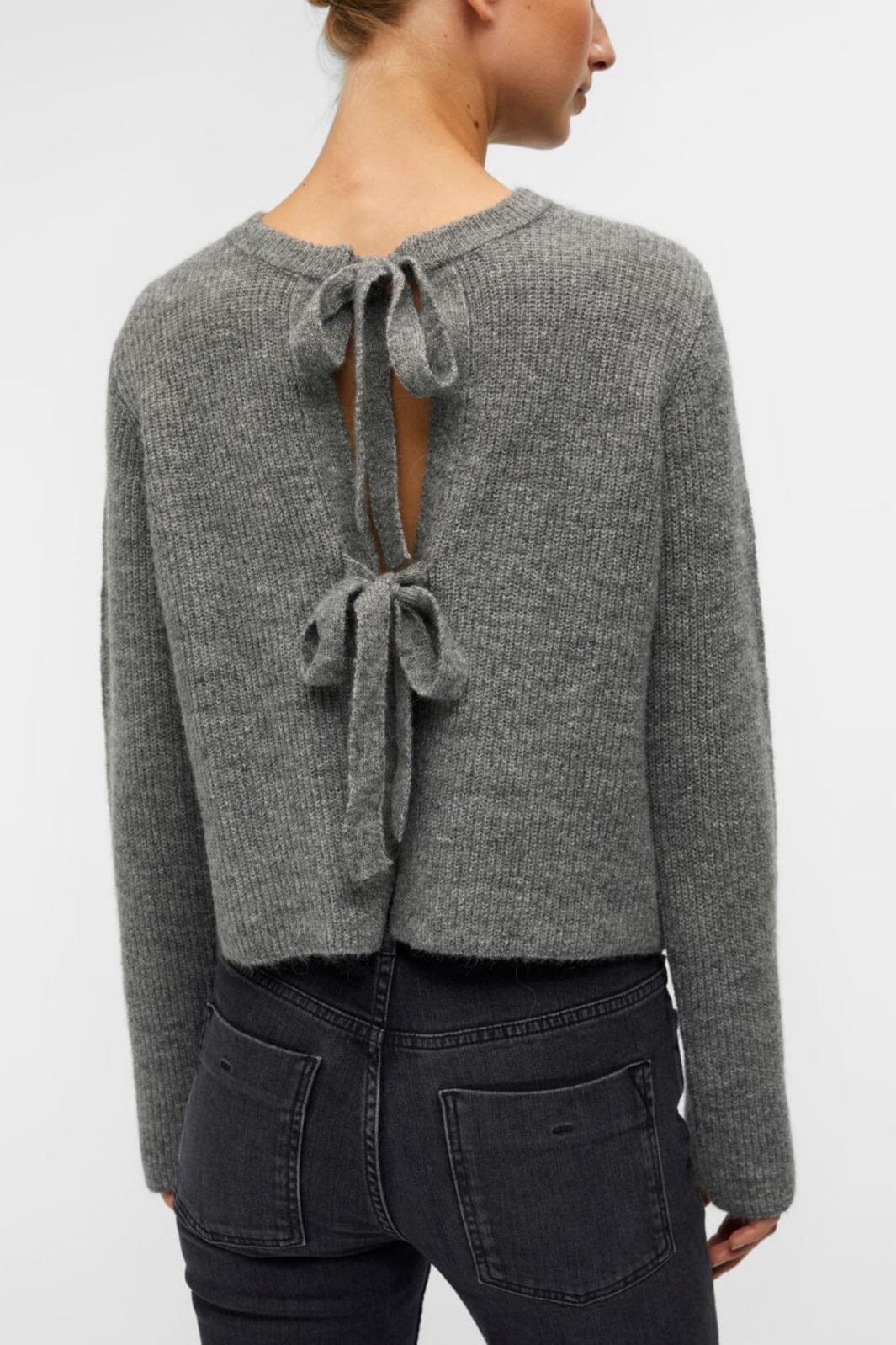 Object Objparvi Knit Cardigan 130 4434593 medium grey melange