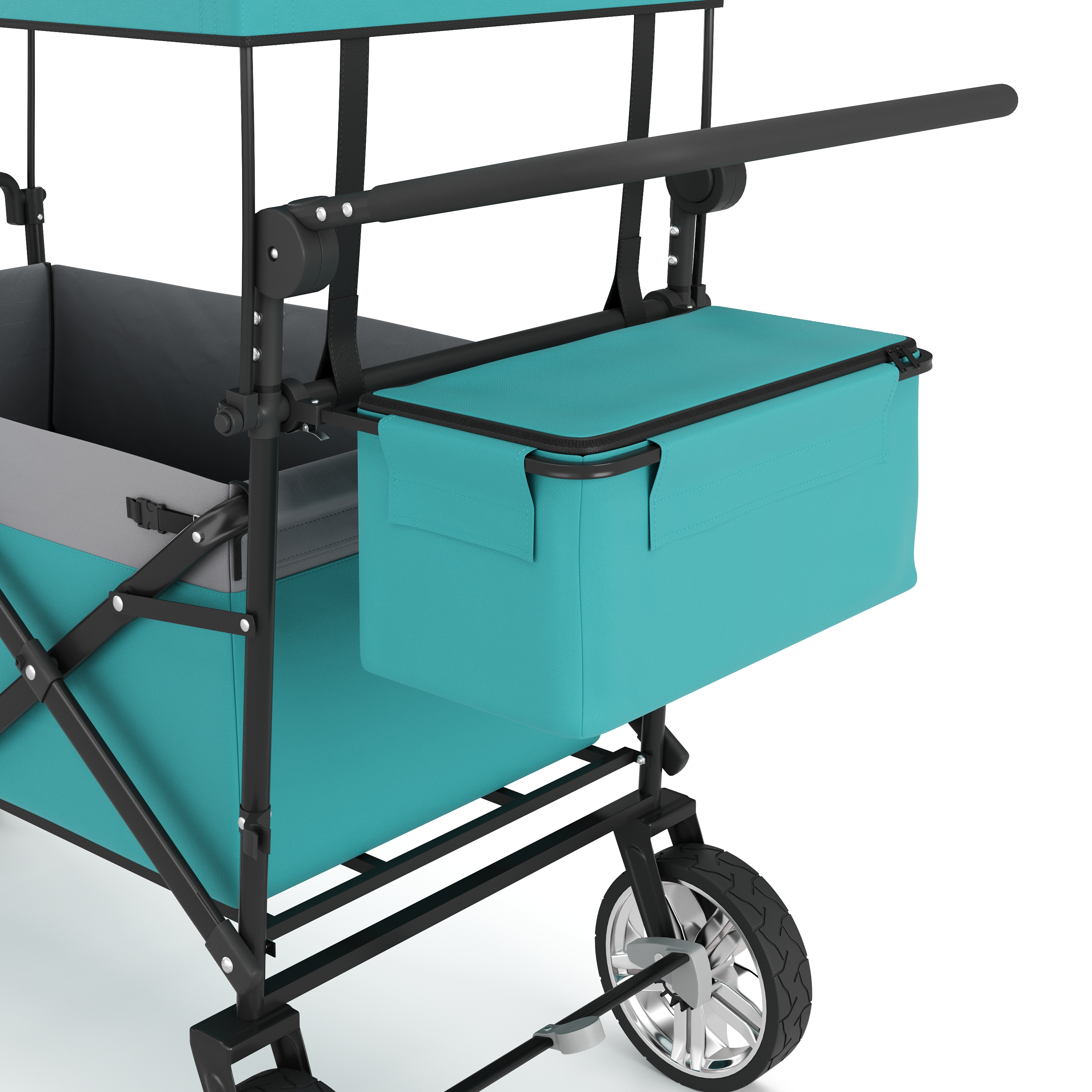 Bollerwagen faltbar mit Dach KENNY mint