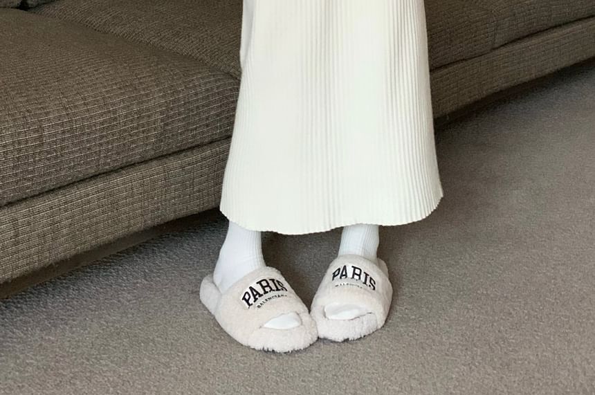 ZENME - Maxi-kokerrok met hoge taille en geribbelde breisels