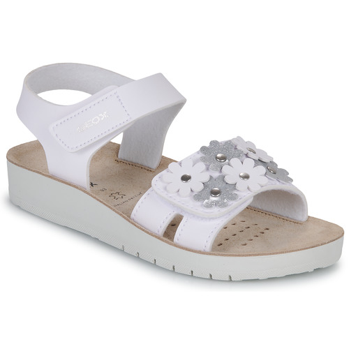 Geox - J SANDAL COSTAREI GI - Blanc