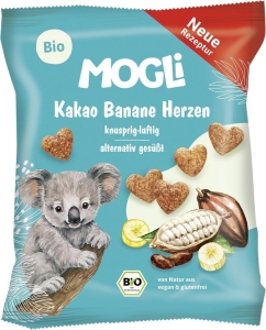 Mogli Kakao Banane Herzen Bio, 30 g