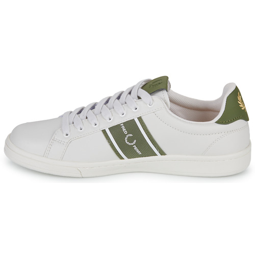 Fred Perry - B721 LEA GRAPHIC BRAND MESH - Porcelaine / Olive