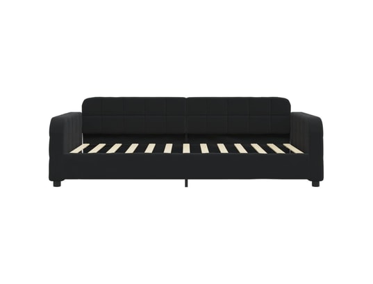 VIDAXL - Lit de jour avec lit gigogne noir 90x200 cm velours
