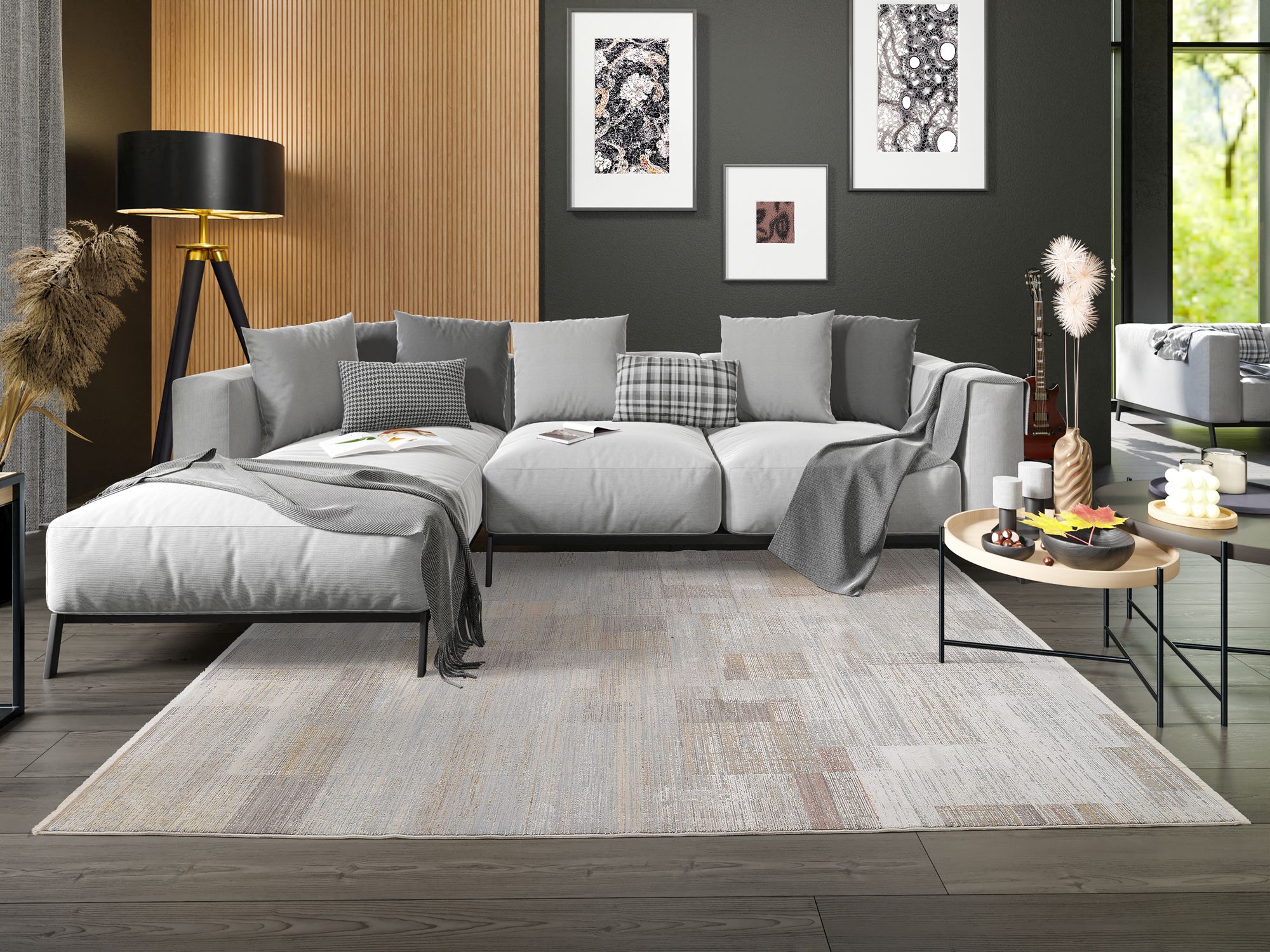 Teppich FARBEN CITY 65 x 130 cm