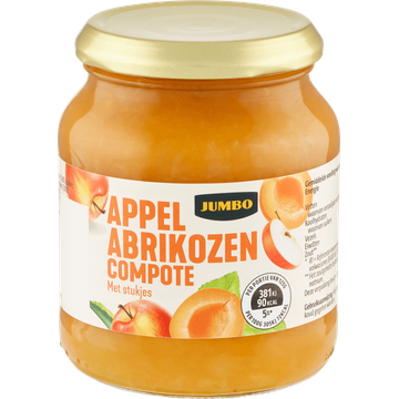 Jumbo Appel Abrikozen Compote met Stukjes 360 g