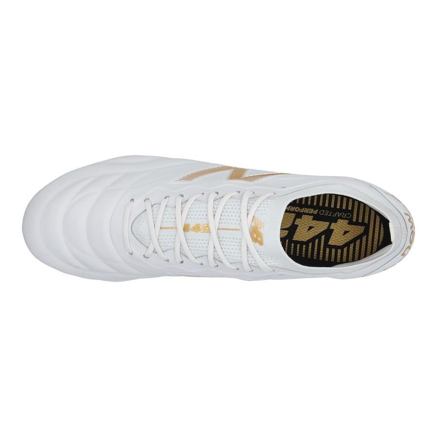 New Balance 442 V2 Elite FG 10 Year - Blanc/Doré