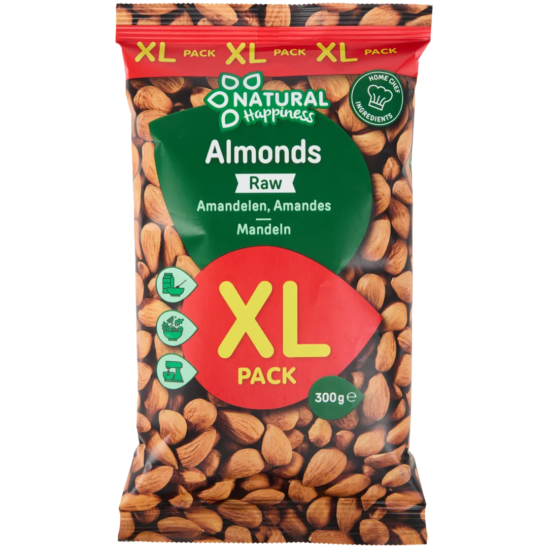 Natural Happiness amandelen XL-pack 300 gram