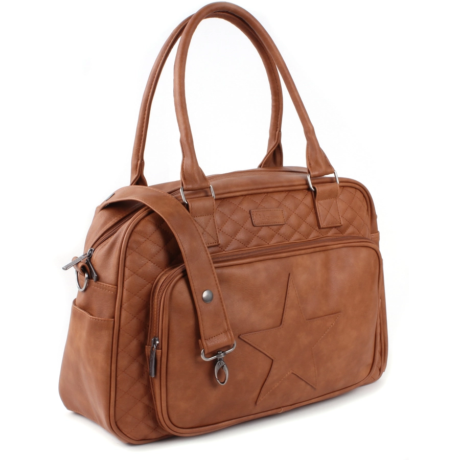 Kidzroom Wickeltasche Coloured Stars Cognac