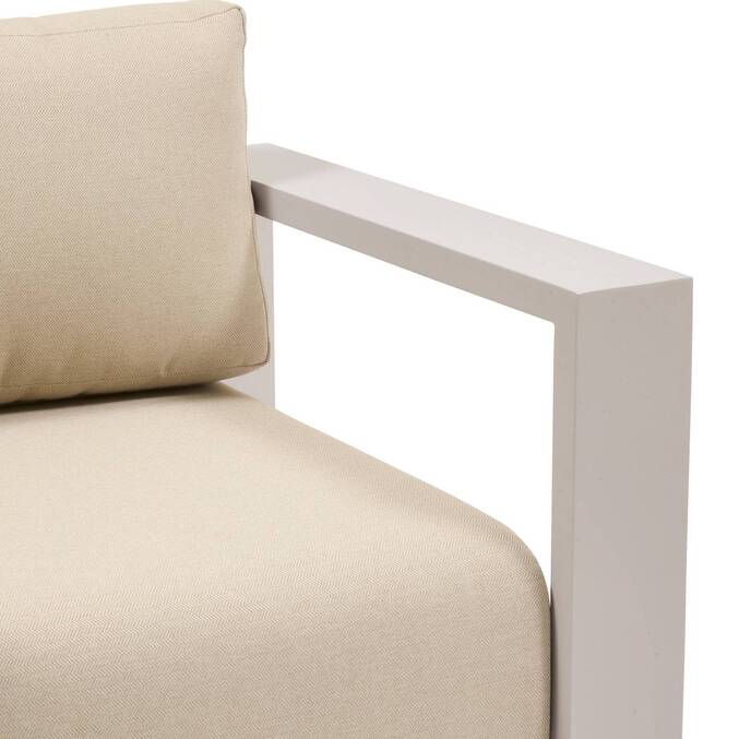 Fauteuil de jardin rotatif ALLURE Beige / Avoine