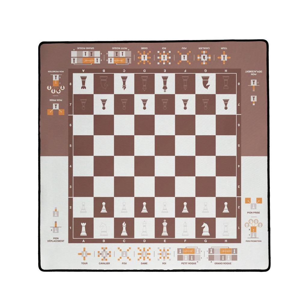 Tapis Echecs Pédagogiques (40 X 40 cm)