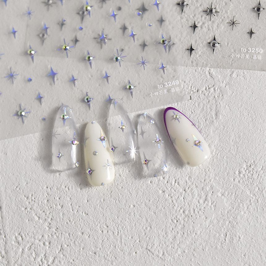 tomoni - Stervormige strass-nagelstickers