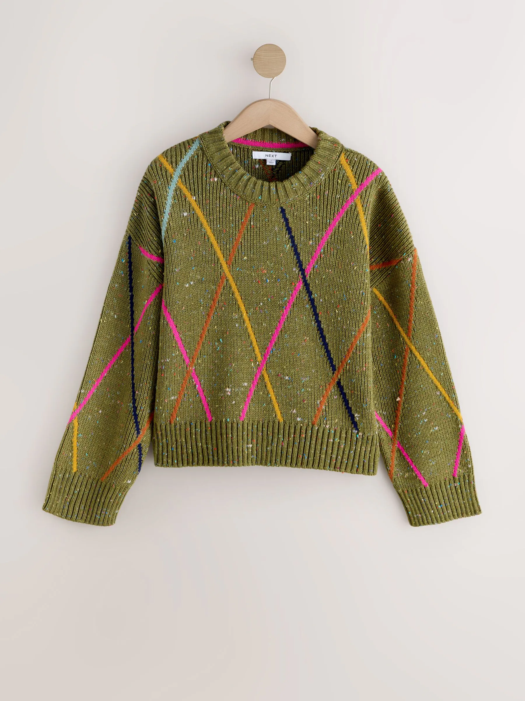 Kakigroen - Argyle Check Neppy Jumper
