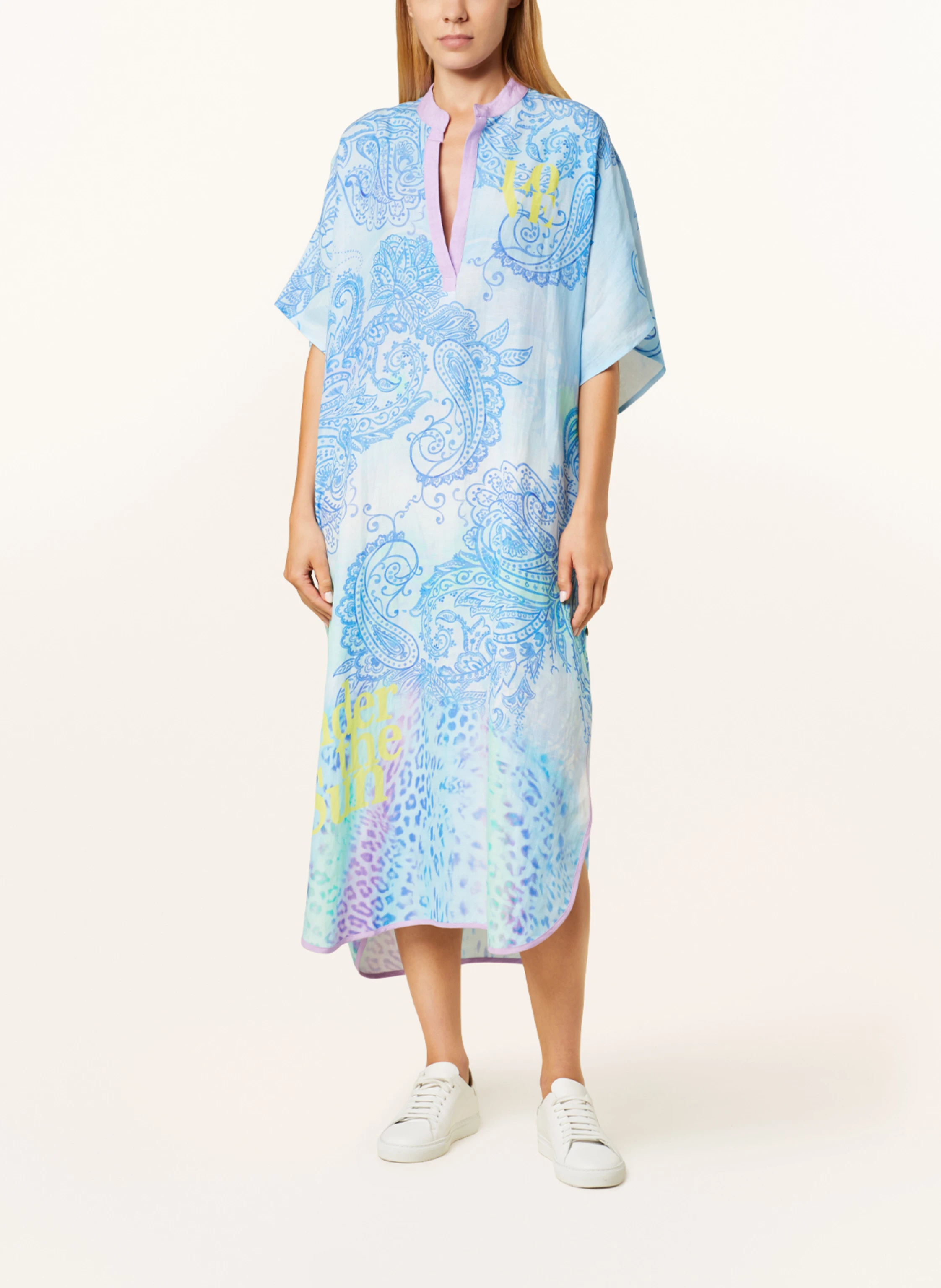 yippie hippie Kleid mit Leinen